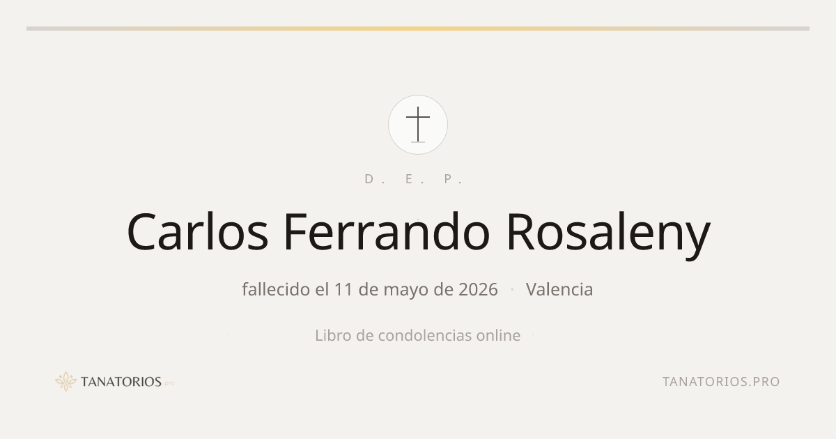 Memorial de Carlos Ferrando Rosaleny