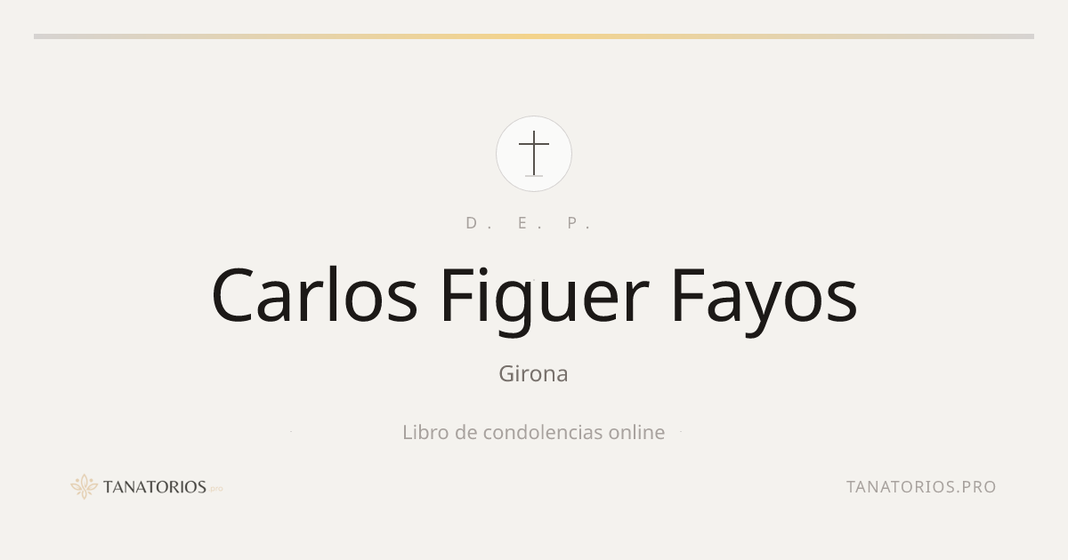 Memorial de Carlos Figuer Fayos