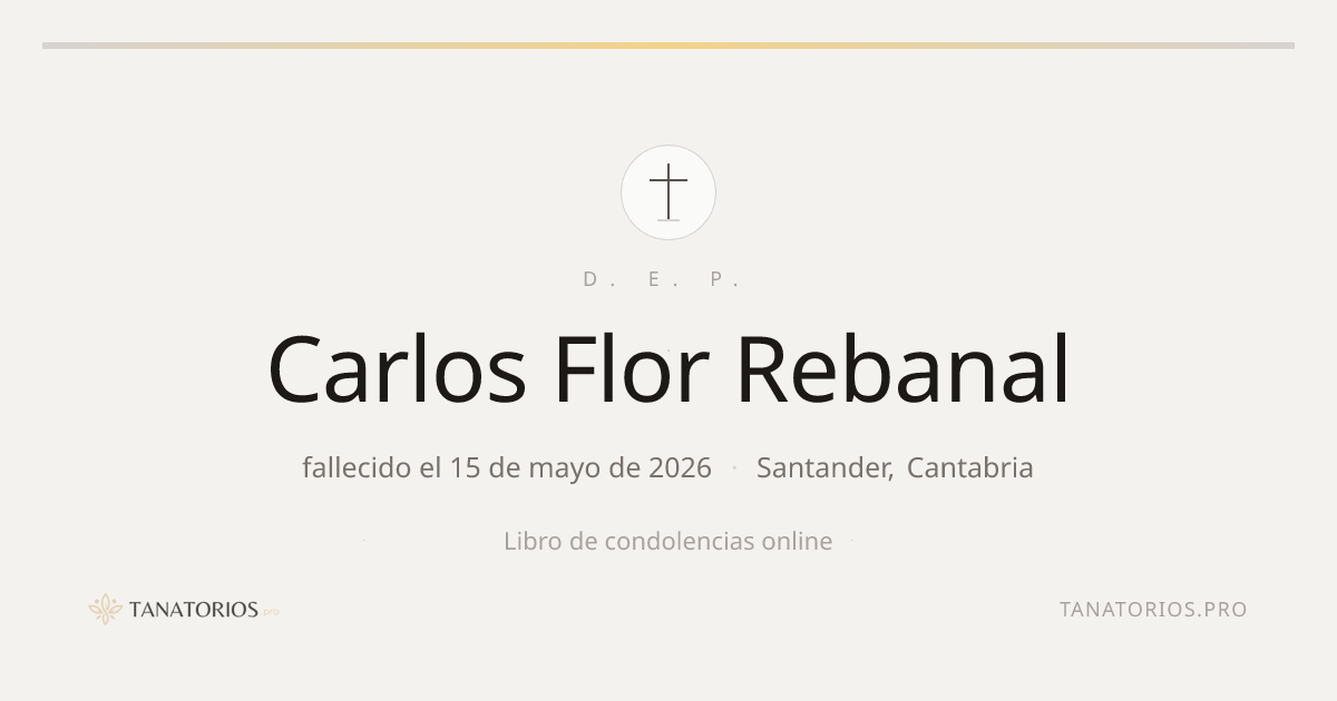 Memorial de Carlos Flor Rebanal