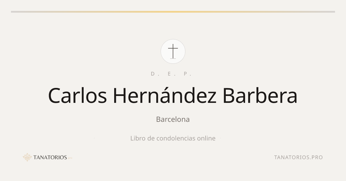 Memorial de Carlos Hernández Barbera
