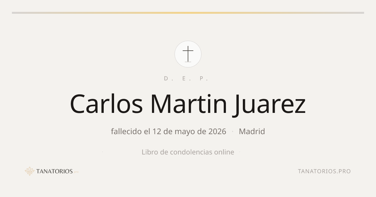 Memorial de Carlos Martin Juarez