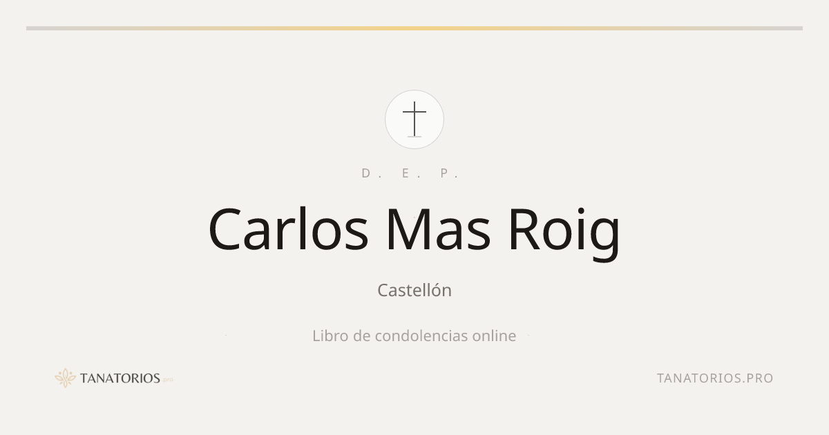Memorial de Carlos Mas Roig