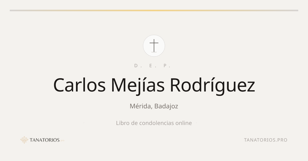 Memorial de Carlos Mejías Rodríguez