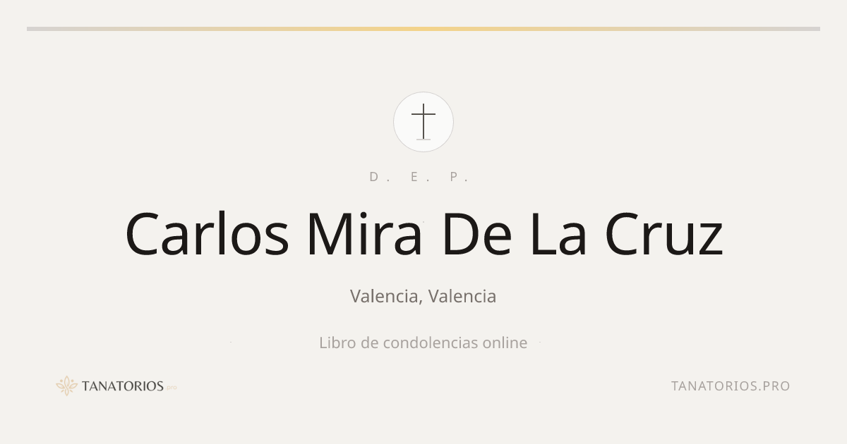 Memorial de Carlos Mira De La Cruz