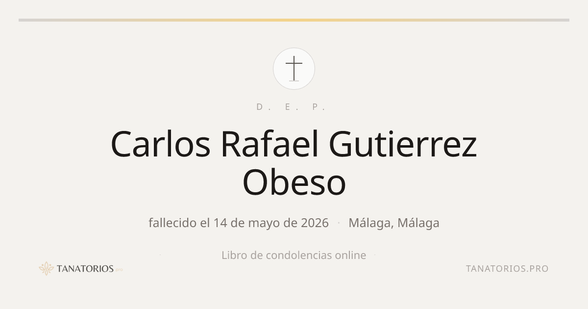 Memorial de Carlos Rafael Gutierrez Obeso