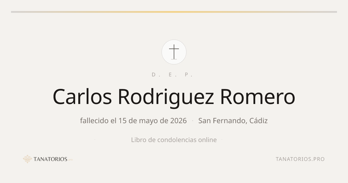 Memorial de Carlos Rodriguez Romero