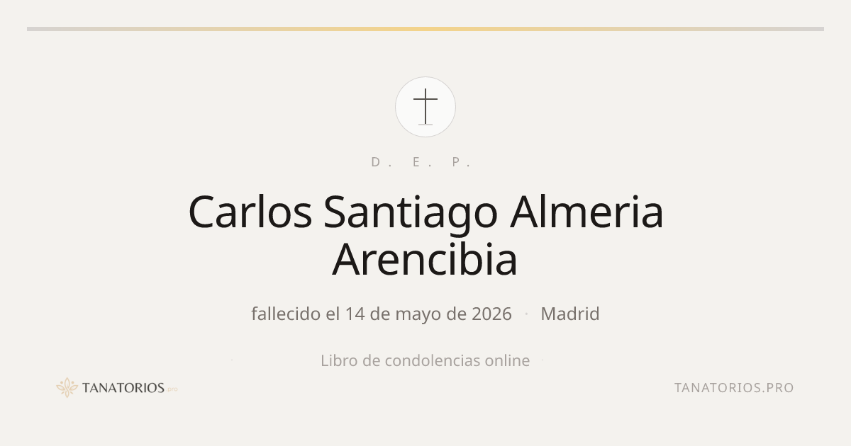 Memorial de Carlos Santiago Almeria Arencibia
