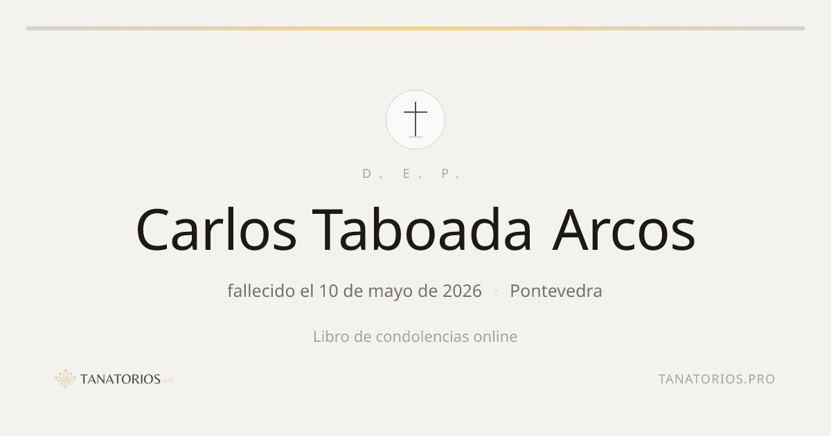 Memorial de Carlos Taboada Arcos