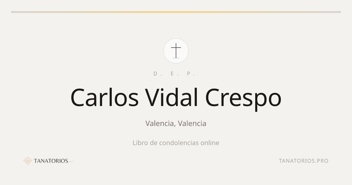 Memorial de Carlos Vidal Crespo