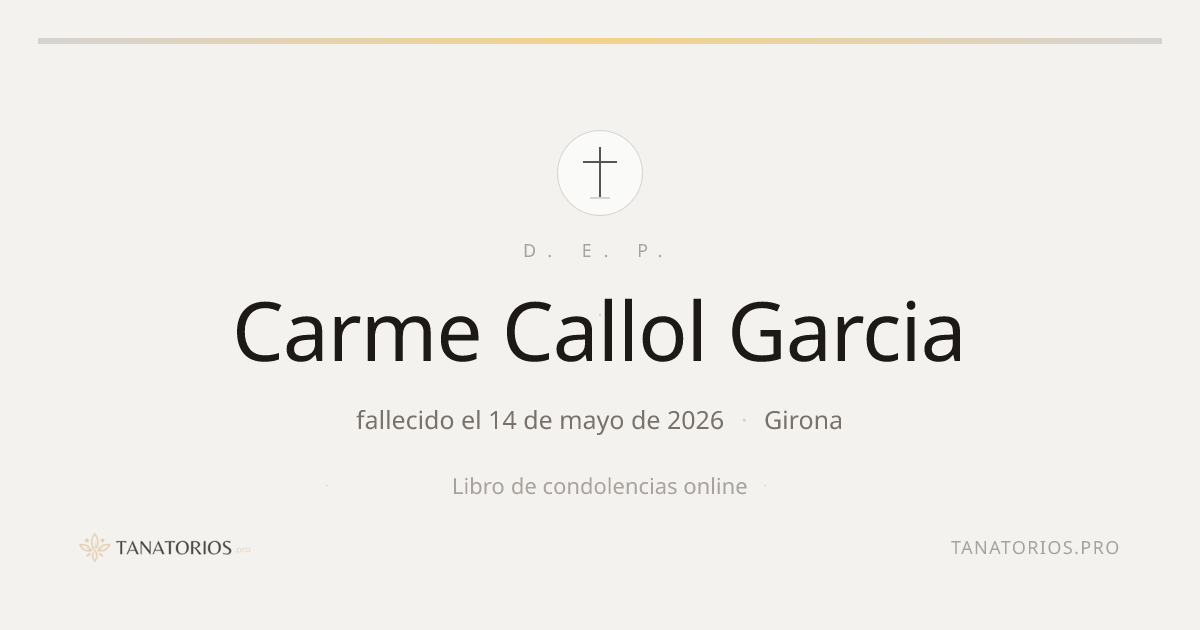Memorial de Carme Callol Garcia