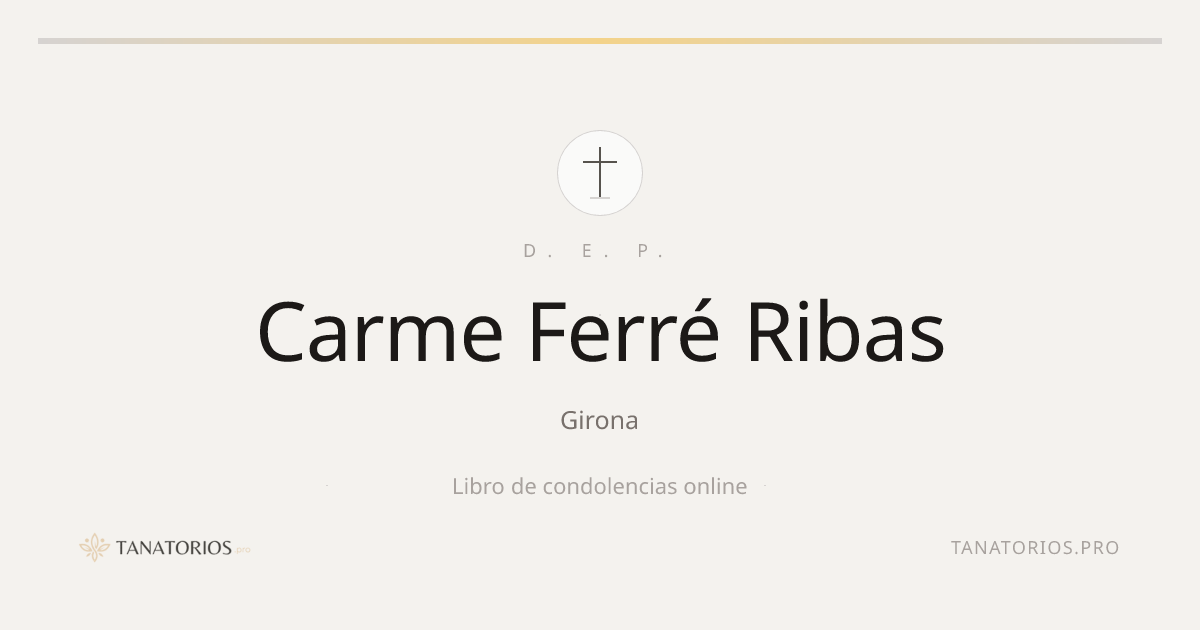 Memorial de Carme Ferré Ribas