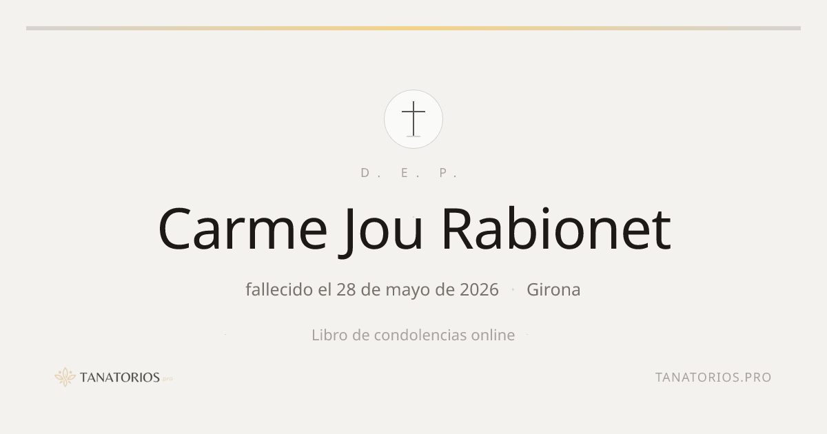 Memorial de Carme Jou Rabionet