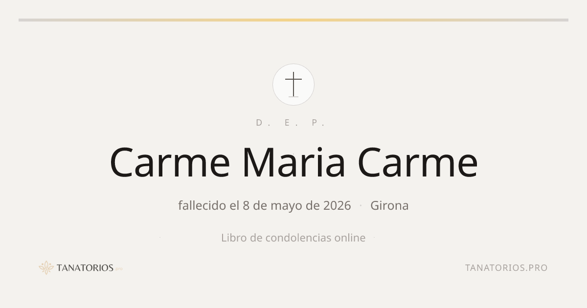Memorial de Carme Maria Carme