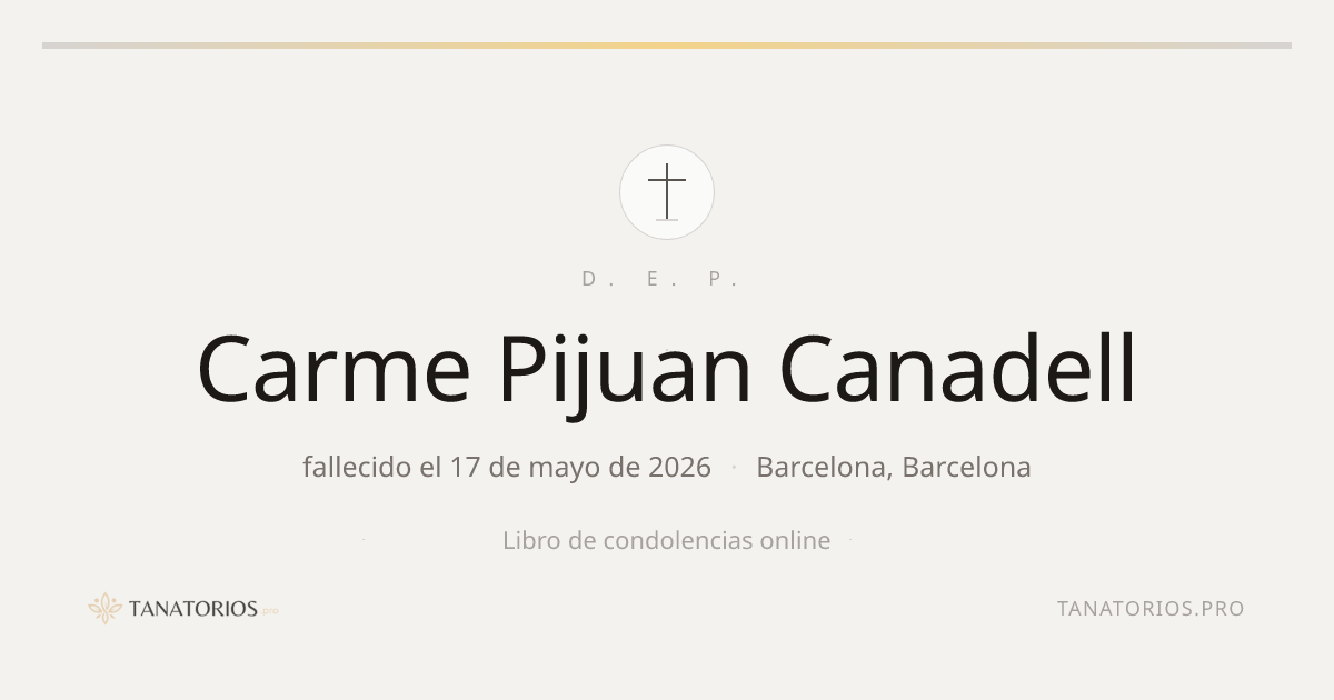 Memorial de Carme Pijuan Canadell