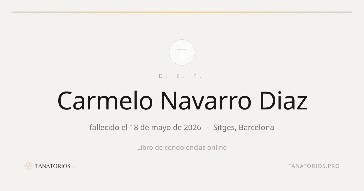 Memorial de Carmelo Navarro Diaz