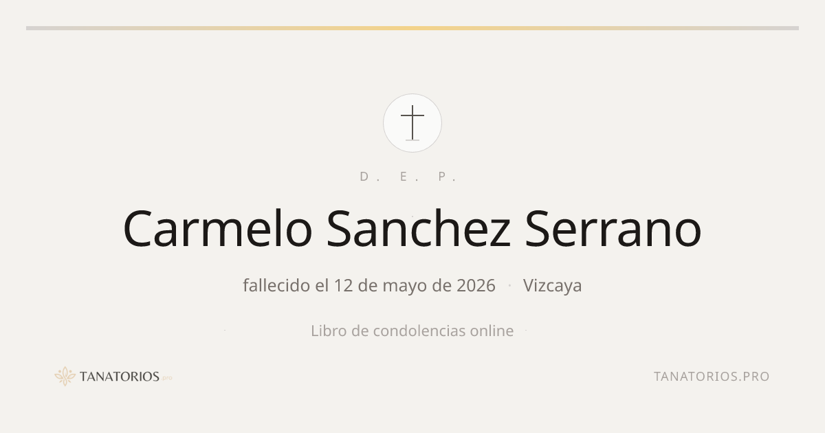 Memorial de Carmelo Sanchez Serrano