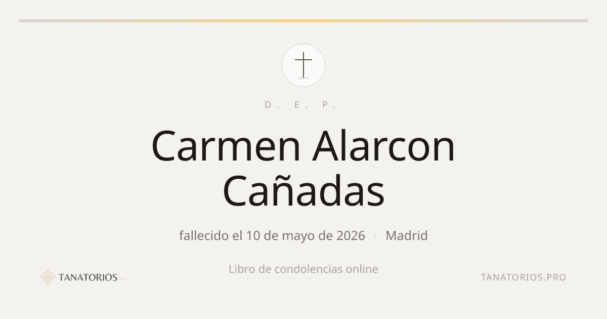Memorial de Carmen Alarcon Cañadas