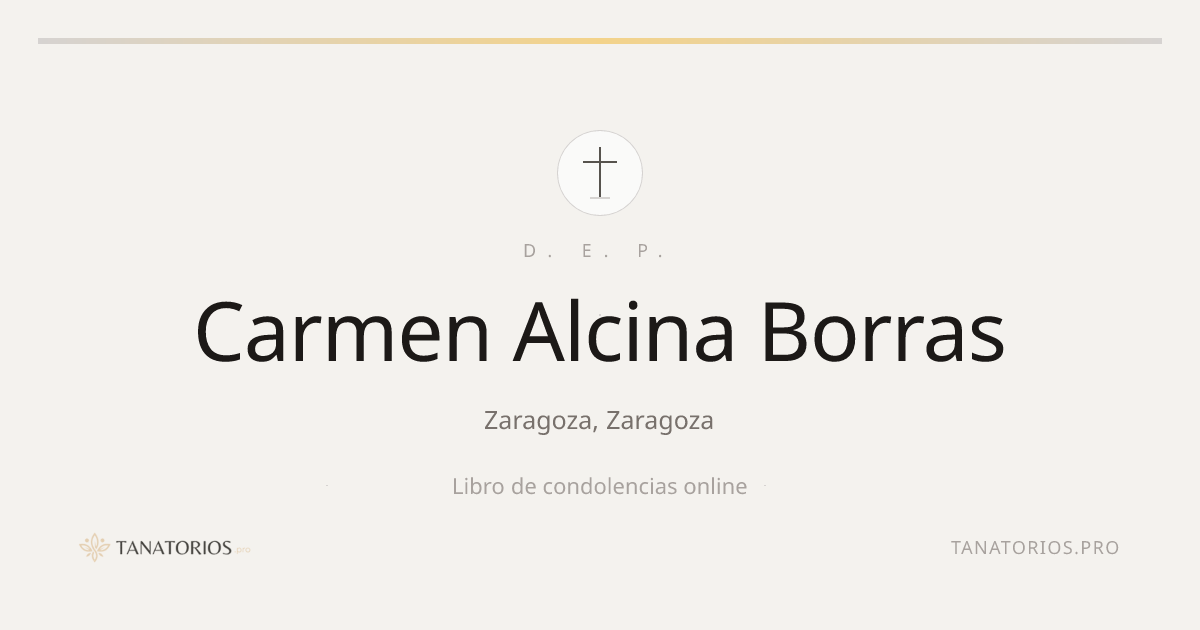 Memorial de Carmen Alcina Borras