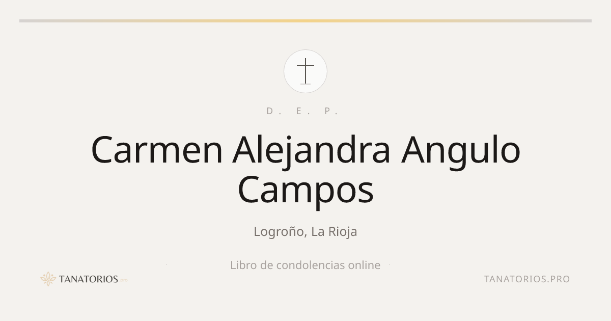 Memorial de Carmen Alejandra Angulo Campos