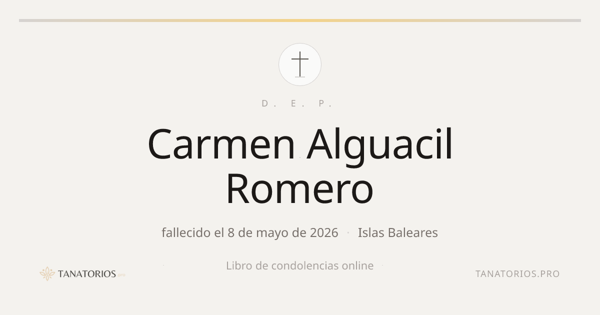 Memorial de Carmen Alguacil Romero