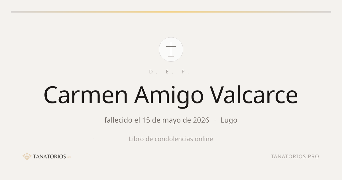 Memorial de Carmen Amigo Valcarce