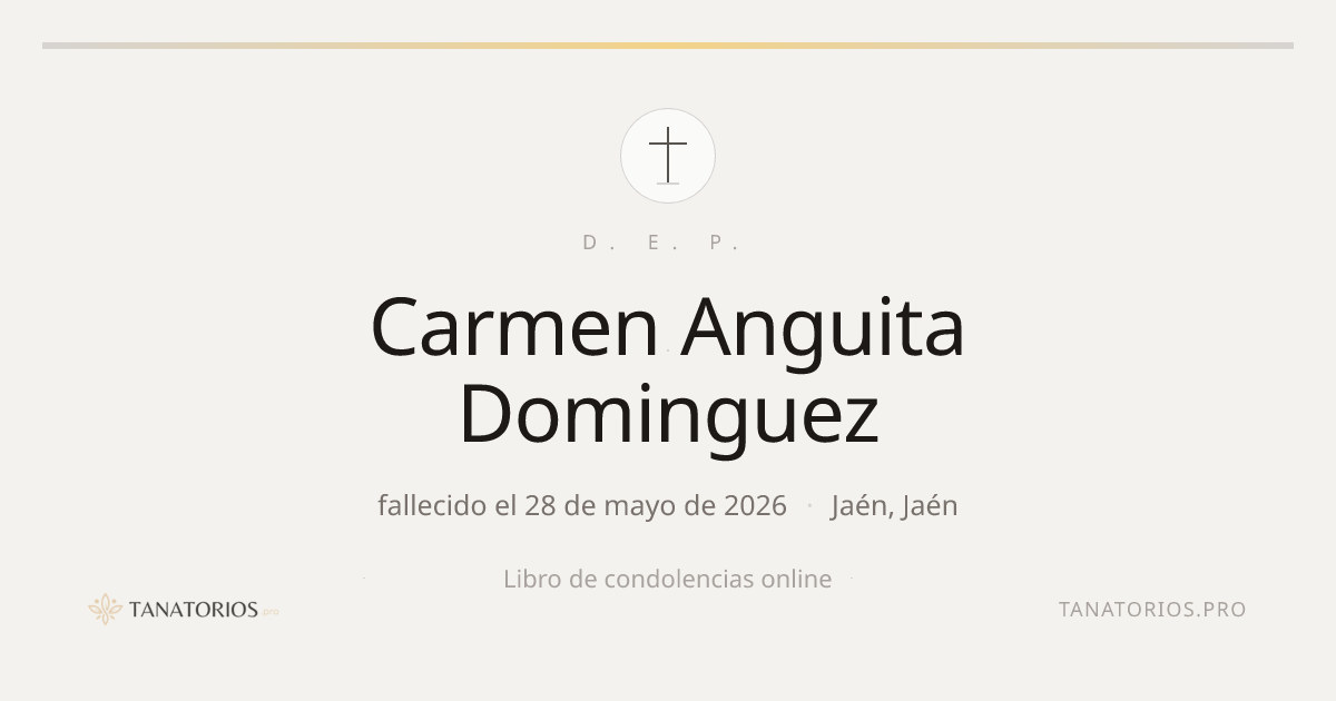 Memorial de Carmen Anguita Dominguez