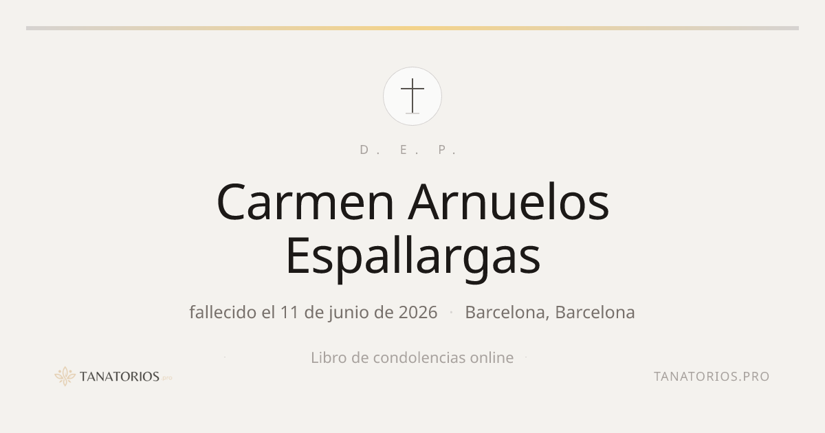Memorial de Carmen Arnuelos Espallargas