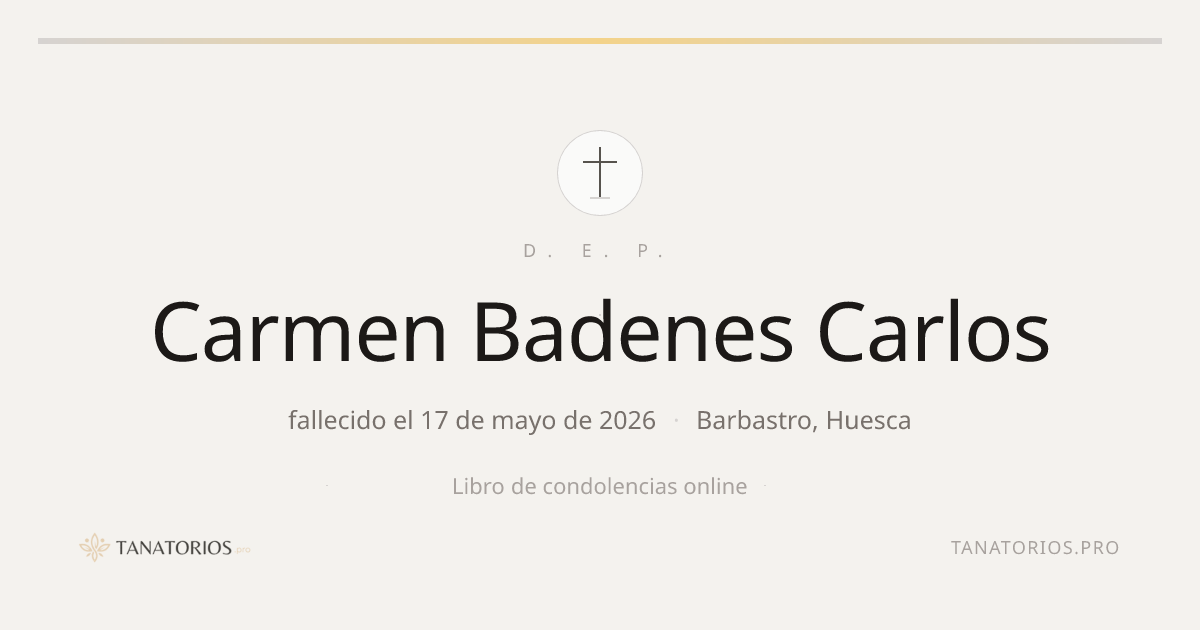 Memorial de Carmen Badenes Carlos
