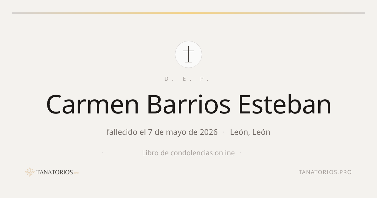 Memorial de Carmen Barrios Esteban