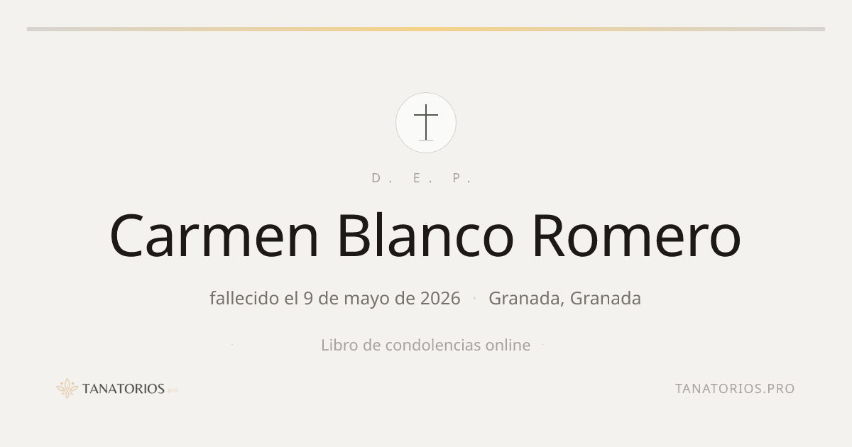 Memorial de Carmen Blanco Romero