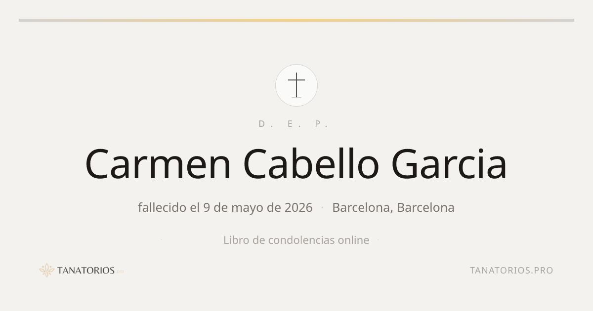 Memorial de Carmen Cabello Garcia
