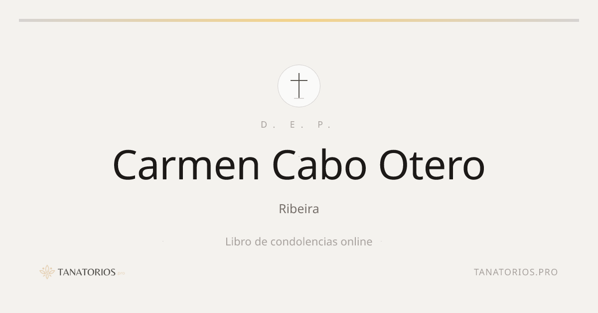 Memorial de Carmen Cabo Otero