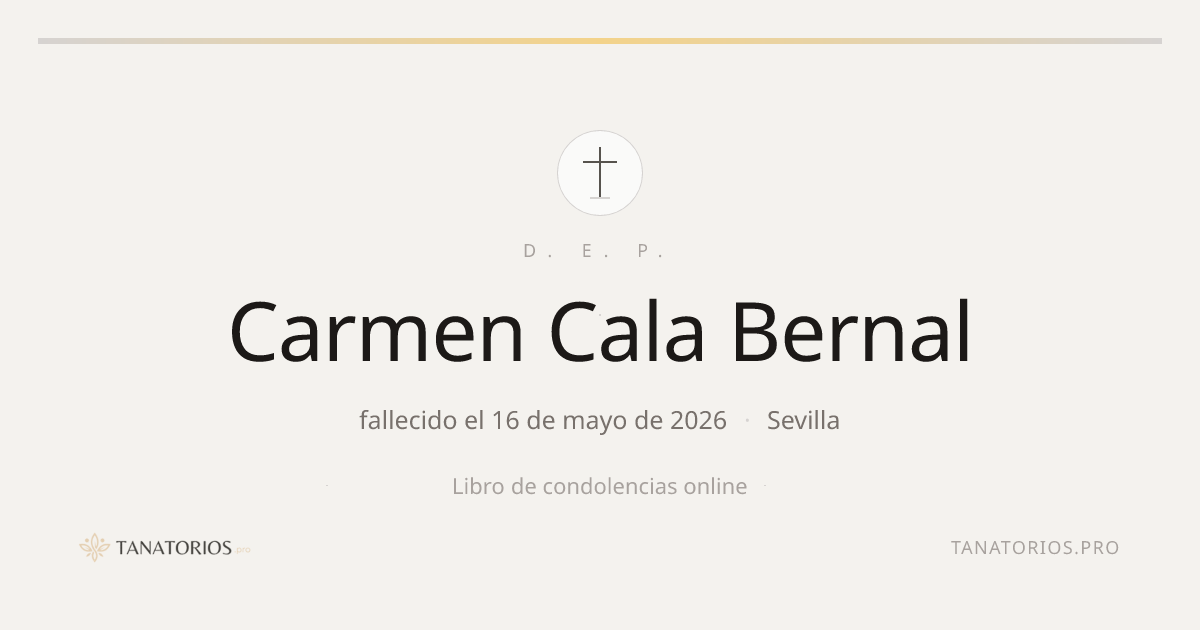 Memorial de Carmen Cala Bernal