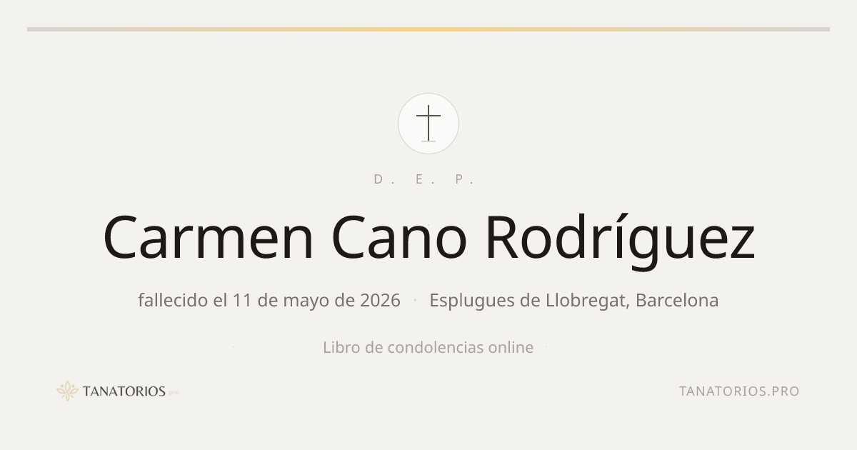 Memorial de Carmen Cano Rodríguez