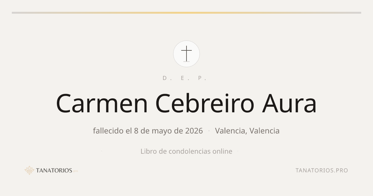Memorial de Carmen Cebreiro Aura