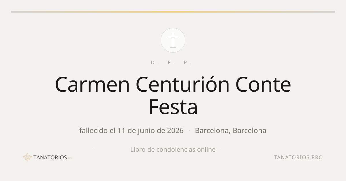 Memorial de Carmen Centurión Conte Festa