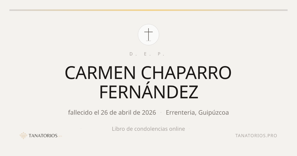 Memorial de CARMEN CHAPARRO FERNÁNDEZ