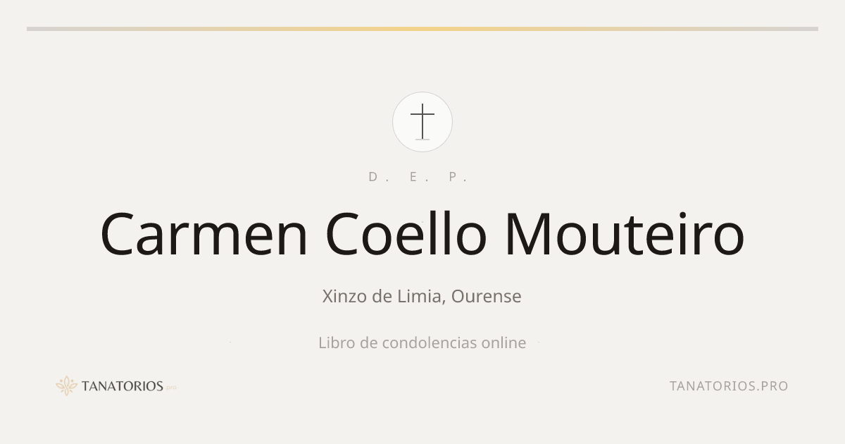 Memorial de Carmen Coello Mouteiro