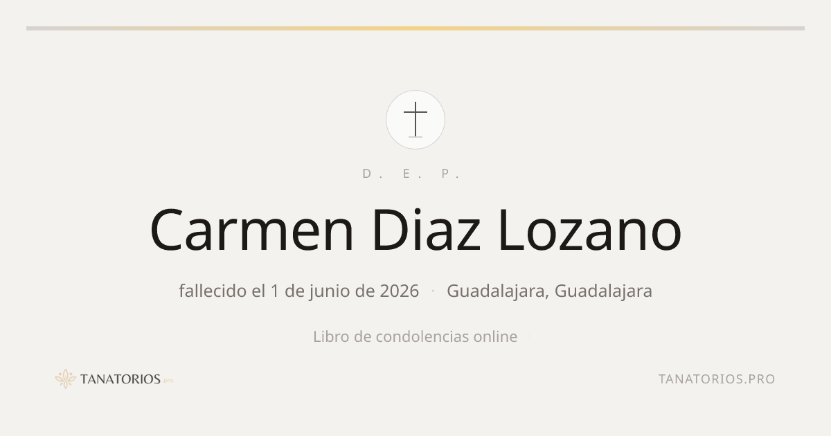 Memorial de Carmen Diaz Lozano