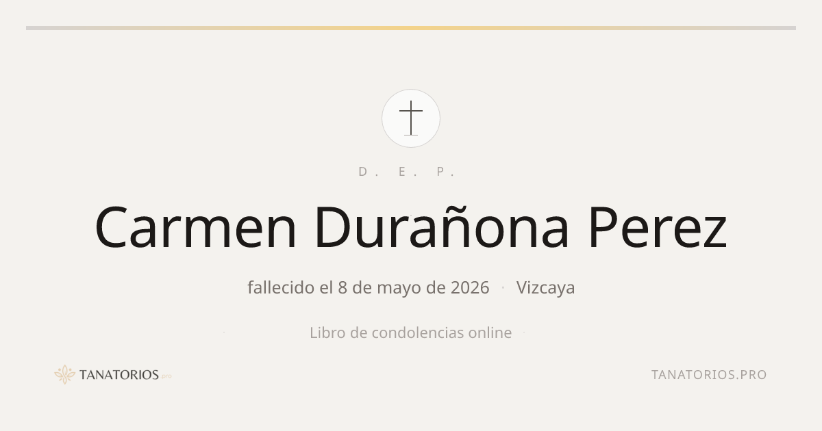 Memorial de Carmen Durañona Perez