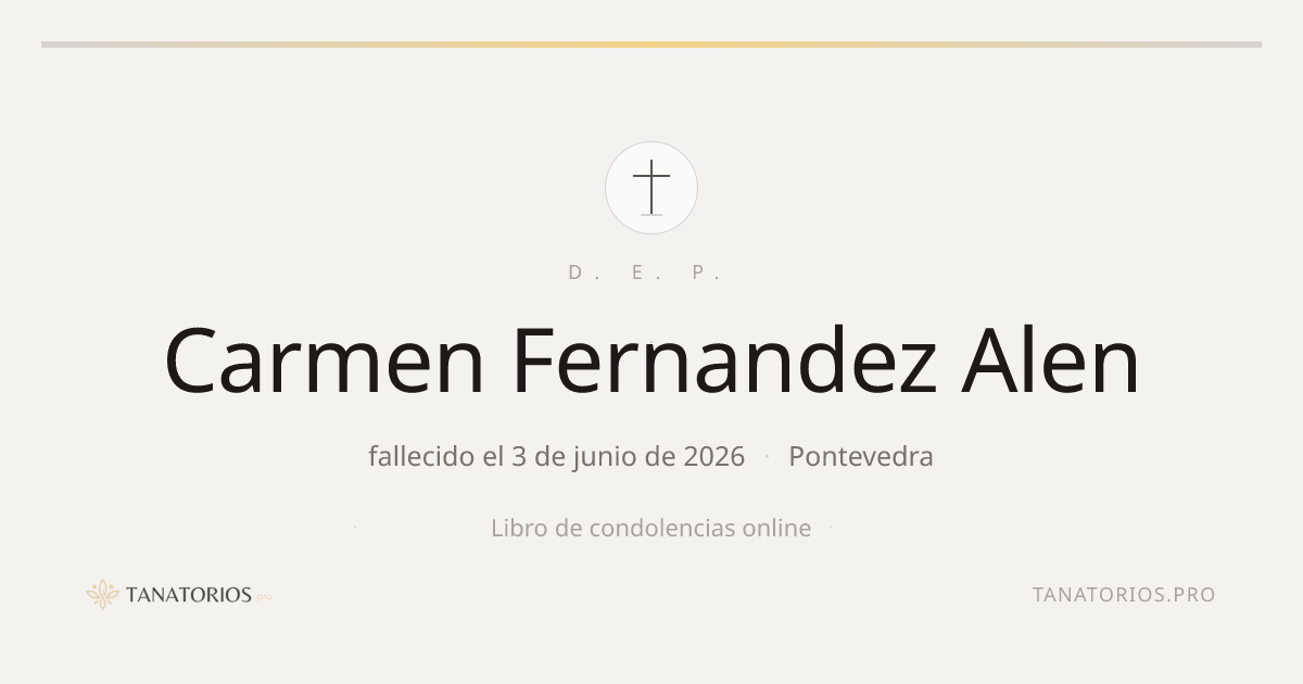 Memorial de Carmen Fernandez Alen