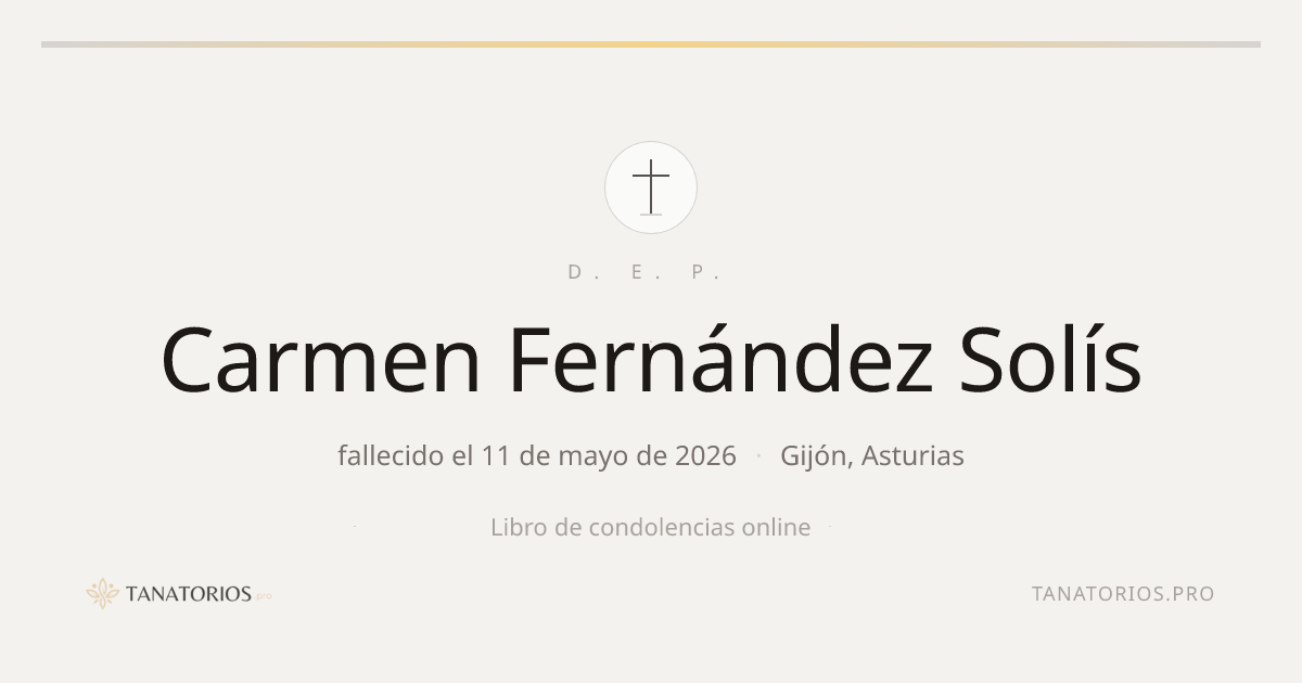 Memorial de Carmen Fernández Solís