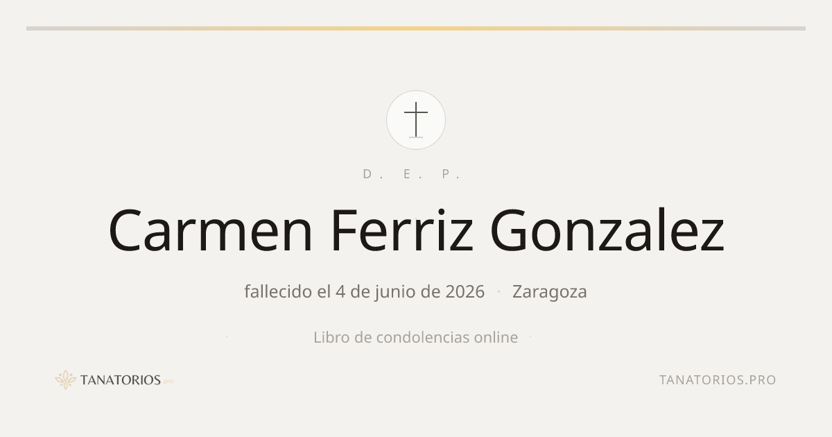 Memorial de Carmen Ferriz Gonzalez