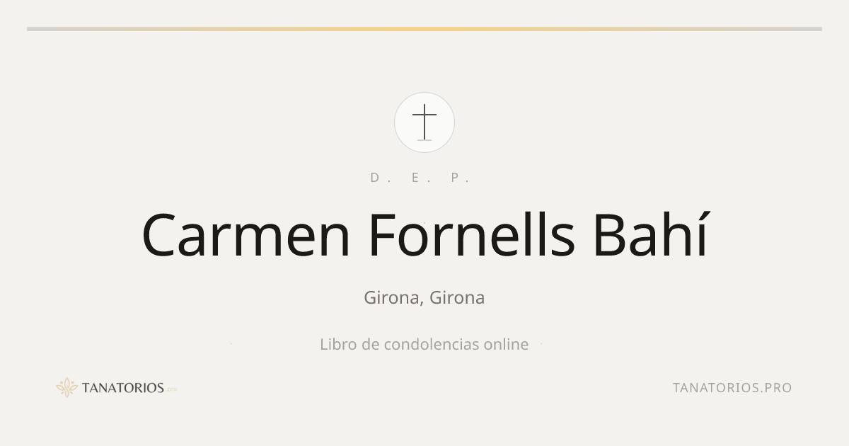 Memorial de Carmen Fornells Bahí