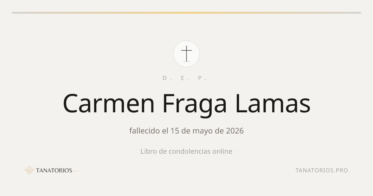Memorial de Carmen Fraga Lamas