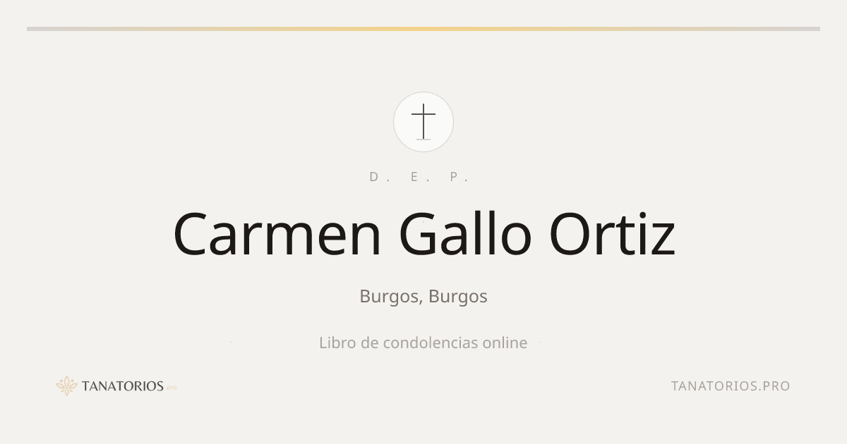 Memorial de Carmen Gallo Ortiz