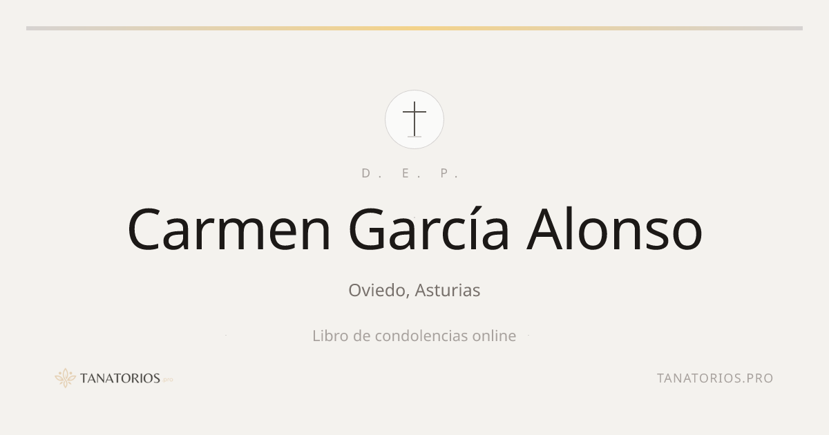 Memorial de Carmen García Alonso