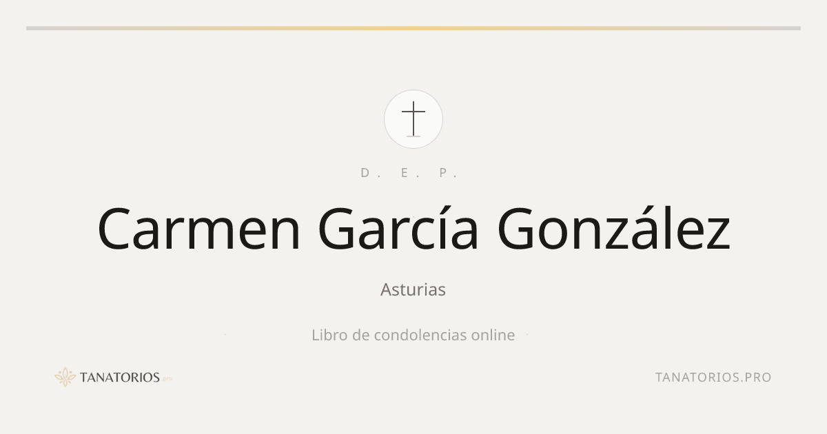 Memorial de Carmen García González