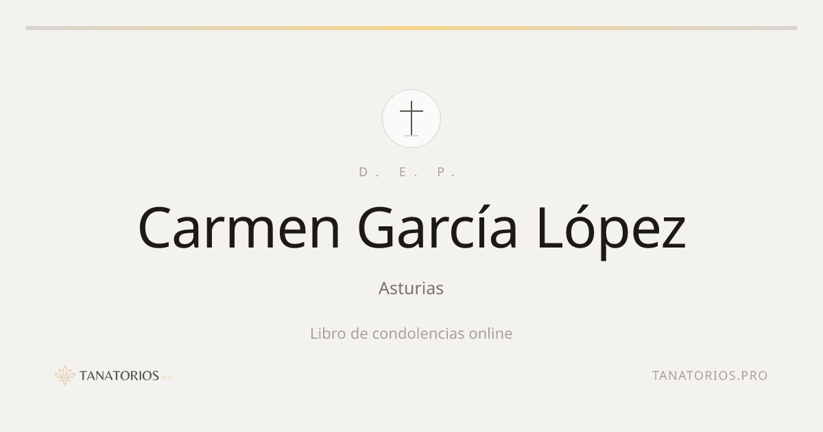 Memorial de Carmen García López