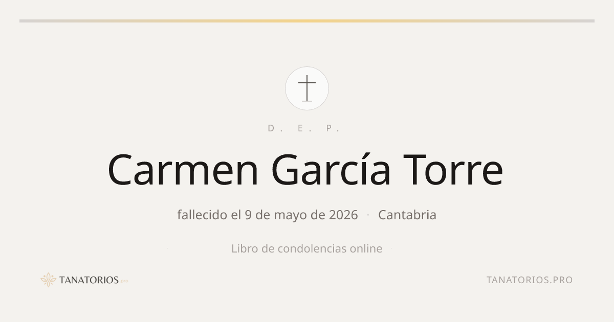 Memorial de Carmen García Torre